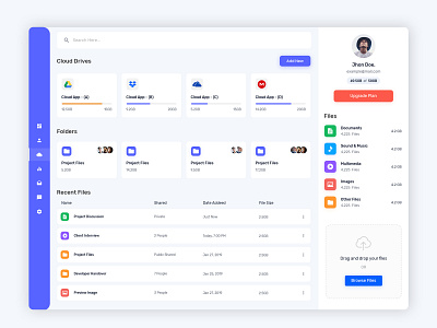 Dashboard File Management Design