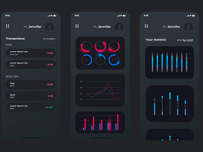 UI Mobile App Charts app branding design icon illustration logo typography ui ux vector web