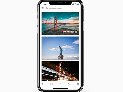 Daily UI 02 app iphone x mobile app travel app uiux