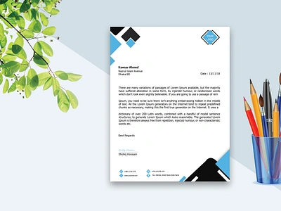 Letterhead design illustration letterhead letterhead design letterheads