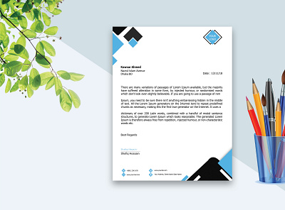 Letterhead design illustration letterhead letterhead design letterheads