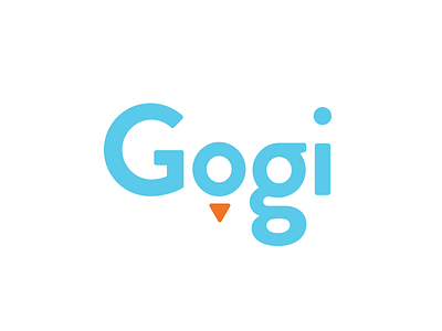 Gogi app app design blue brand design logo travel