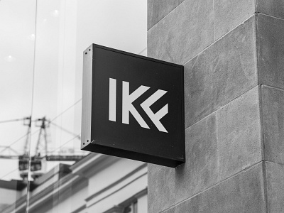 IKF architecture design interior logo logotype minimalism