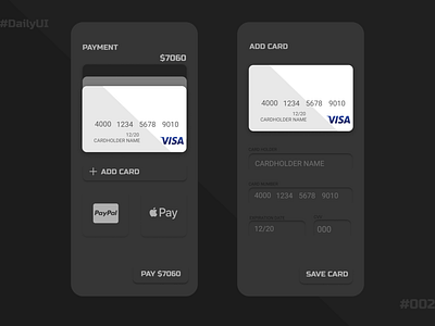 DAILY UI 002 CREDIT CARD CHECKOUT FORM