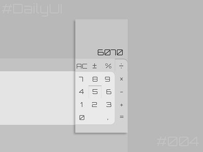 DAILY UI 004 CALCULATOR 004 calculator calculator app calculator design calculator ui dailyui dailyui 004 dailyui004 dailyuichallenge design ui vector web