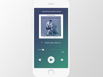 Daily Ui 009 app dailyui music player neil young