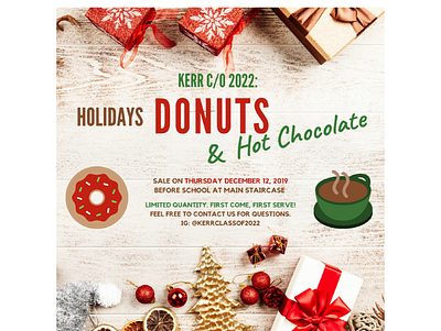 Donut Sales Xmas Flyer