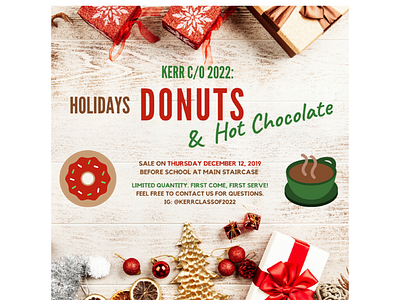 Donut Sales Xmas Flyer