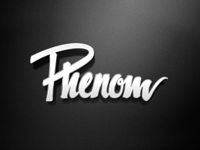 Phenom calligraphy dj handwriting ink logo music phenom type typography