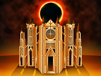 Anor Londo Eclipse 3 anor architecture cathedral church dark eclipse gothic londo souls vector