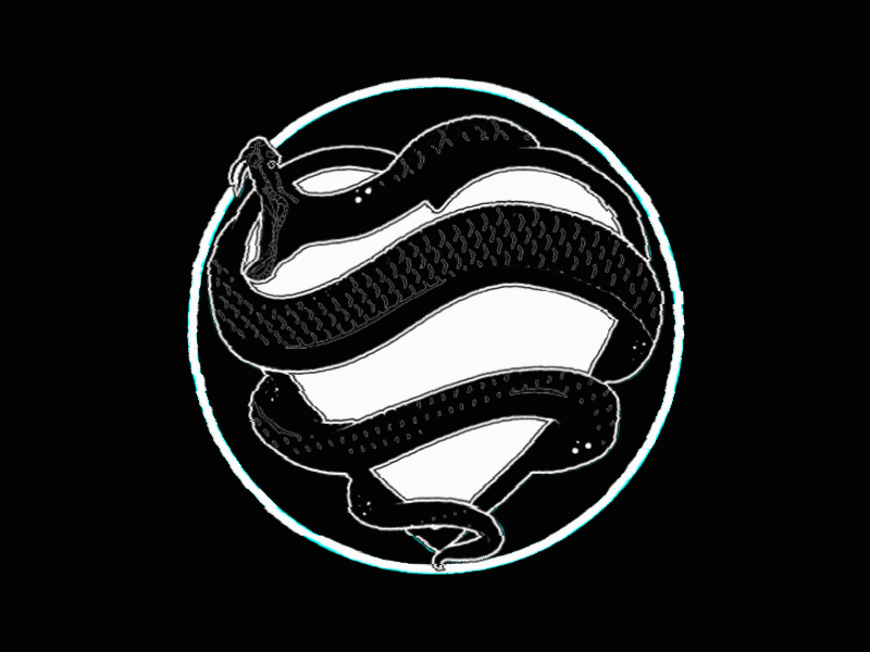 MISKO LOVE logo glitch branding concert dj fangs glitch heart indonesian logo music screen snake venom