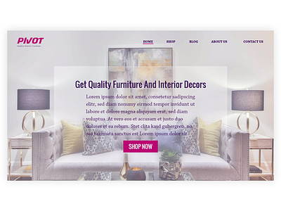 Furniture Store Landing Page - Daily UI Challenge #003 design landing page responsive ui web design webflow website website concept wordpress xd