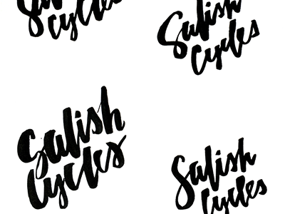 salish type sketches calligraphy lettering logo type typography