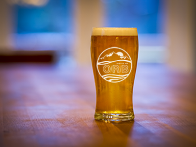 Olympic Range Brewing pint glass