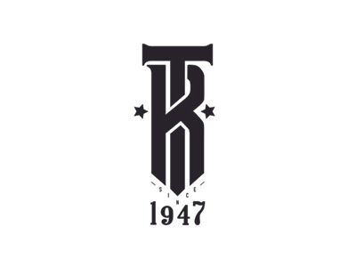 70 years of TR logo monogram type