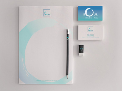 Soul Training collateral branding collateral design paper goods stationery