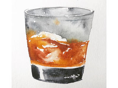 Bourbon sketch art direction cocktails illustration watercolor