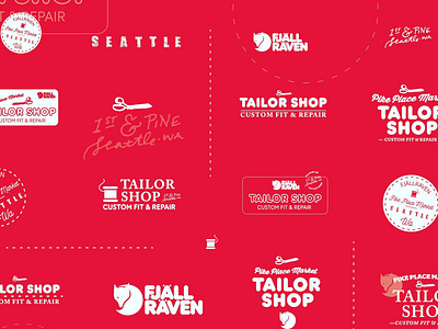 Fjällräven Tailor Shop concepts branding design logo retail