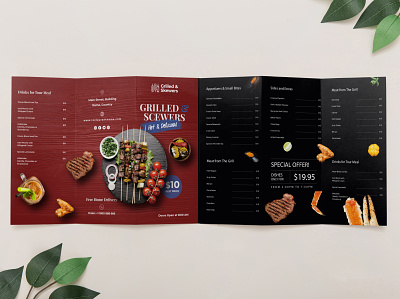 Food brochure Design best design best designer branding design graphicdesign illustration illustrator minimal typography vector