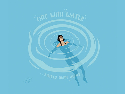 Drift away in your thoughts bewater characterart characterdesign design digitalart drifting graphic design graphic designer illustration illustrator lake mindfullness ocean relaxation relaxing thinking thoughts vector vectorart water