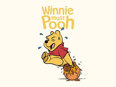 Winnie must Pooh cartoon characterart characterdesign characterillustration design digitalart disney graphic design graphic designer honey illustration illustrator piglet poop shit stinky vector vectorart winnie winniethepooh