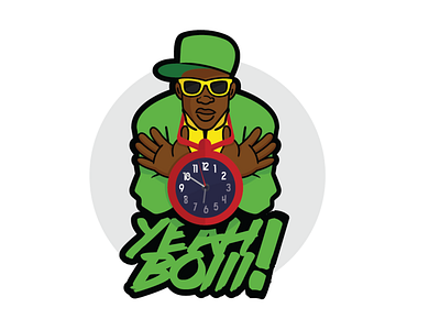 Flavor Flaaaaav (colormode) design flavorflav graphic design hiphop illustration publicenemy rap vector