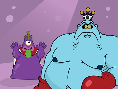 Eggplant Wizard & King Hippo