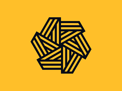 'A' Construction Concept a abstract brand branding construction design logo ribbons star stripes vector
