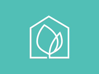 Interior Design Brand Concept brand branding design growth home identity leaf logo logo mark