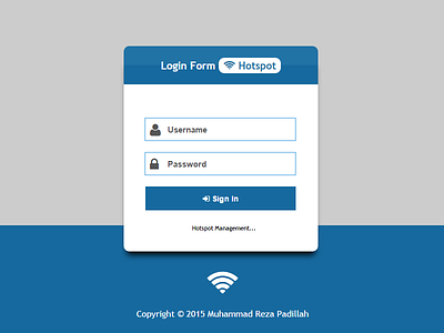 Login Hotspot Design