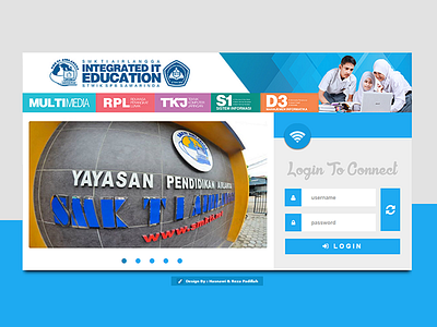 SMKTI Airlangga Hotspot css form html login material design php ui