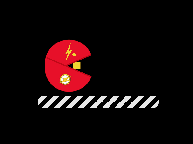 The Flash And Pacman animation css flash fun gif html pacman run