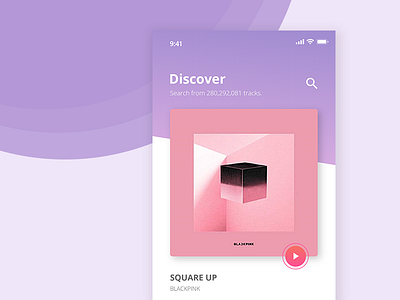 Discover Music App app app concept appdesign concept design discover interface mobile music ui ui ux design ux