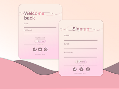 Daily UI challenge day 1: Sign up