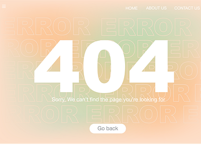 Daily UI Challenge Day 8: 404 page