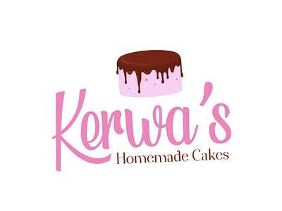 Kerwa's homemade cakes brand identity branding logo design