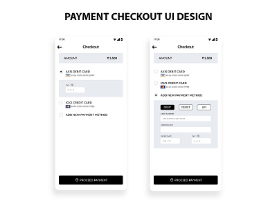 Payment Checkout UI Design