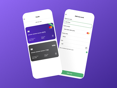 Add New Card add card app designing finance mobile app mobile ui payment ui ux