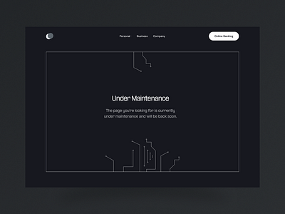 Under Maintenanace page branding design illustration ui ux vector