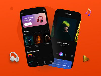 Music app - UI Design