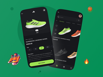Shoe Store E-commerce app 3d animation app branding design graphic design illustration mobile app mobile ui motion graphics ui ux