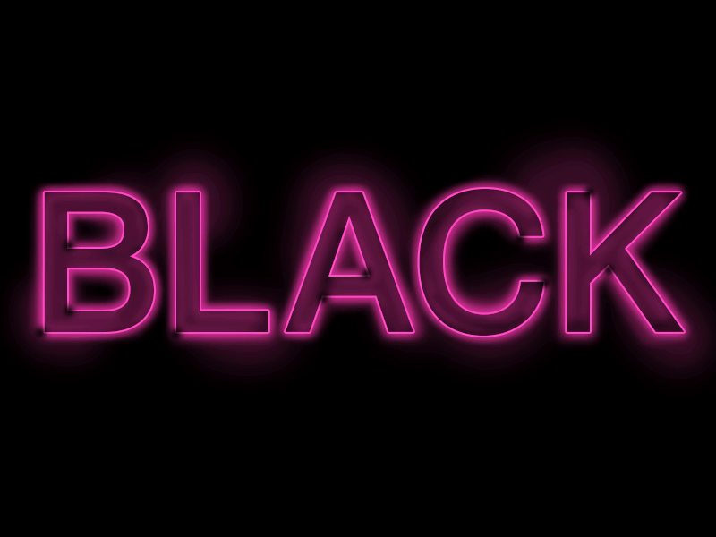 Black black black friday faux neon gif neon pink signs swiss type