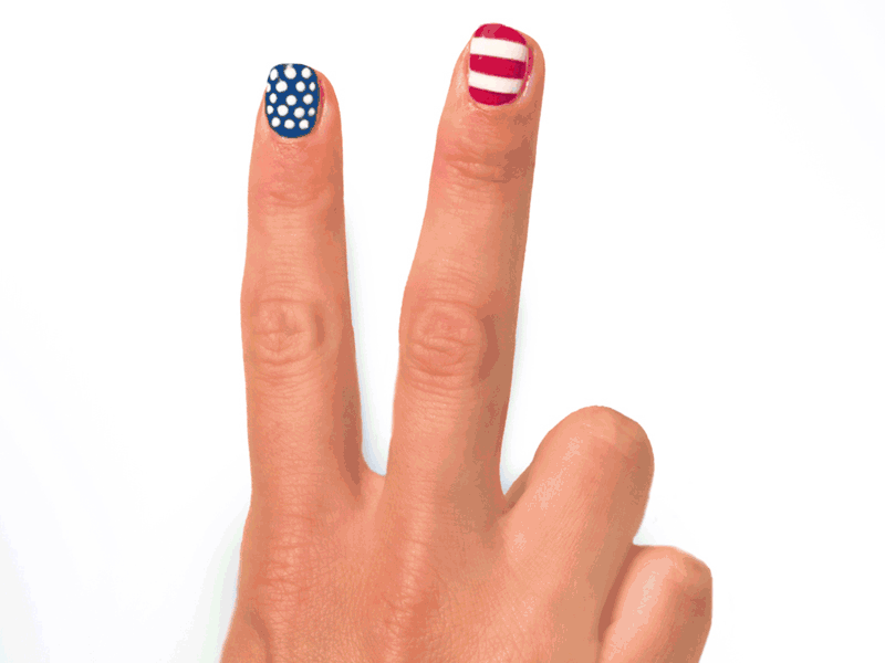 Miss Independent 4th of july advertising america blue digital helvetica independence day nails patriotic red usa white