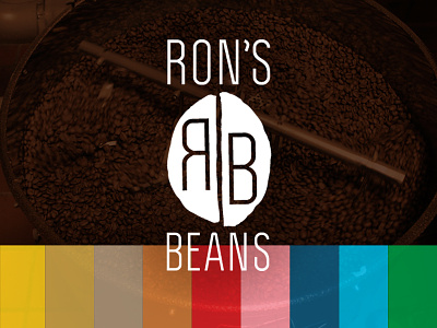 Ron's Beans : Colorway beans branding coffee colorway