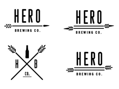 Hero Brewing Co. #3 beer hero logos