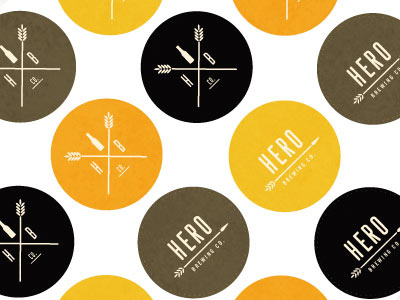 Hero Brewing Co. RE-Color beer color cross element defatted milk logo wheat