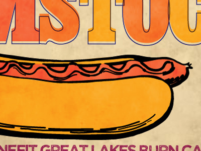 Work #3 hot dog festival illustration printmaking