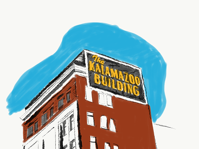 Kalamazoo Building adobe architecture building illustration kalamazoo kalamazoo building