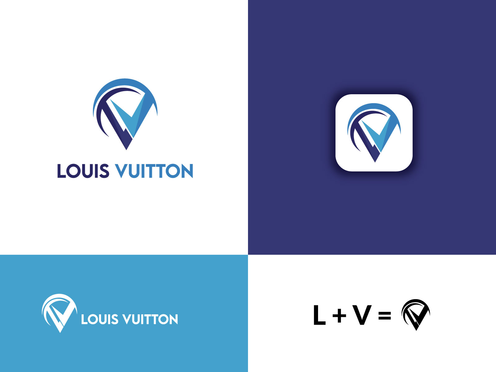 louis vuitton logo - minimalist logo 2020 by Aminul Islam on Dribbble