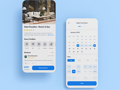 Hotel Booking Mobile App Design